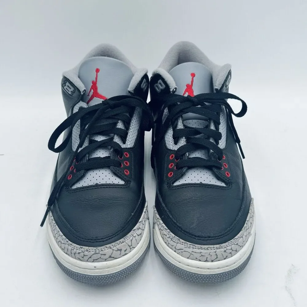 Jordan 3 Black Cement 2024 Men's Size 8.5 DN3707-010 Gently Worn Nice Pre-Owned